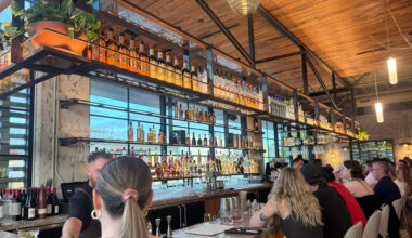 The interior of a restaurant