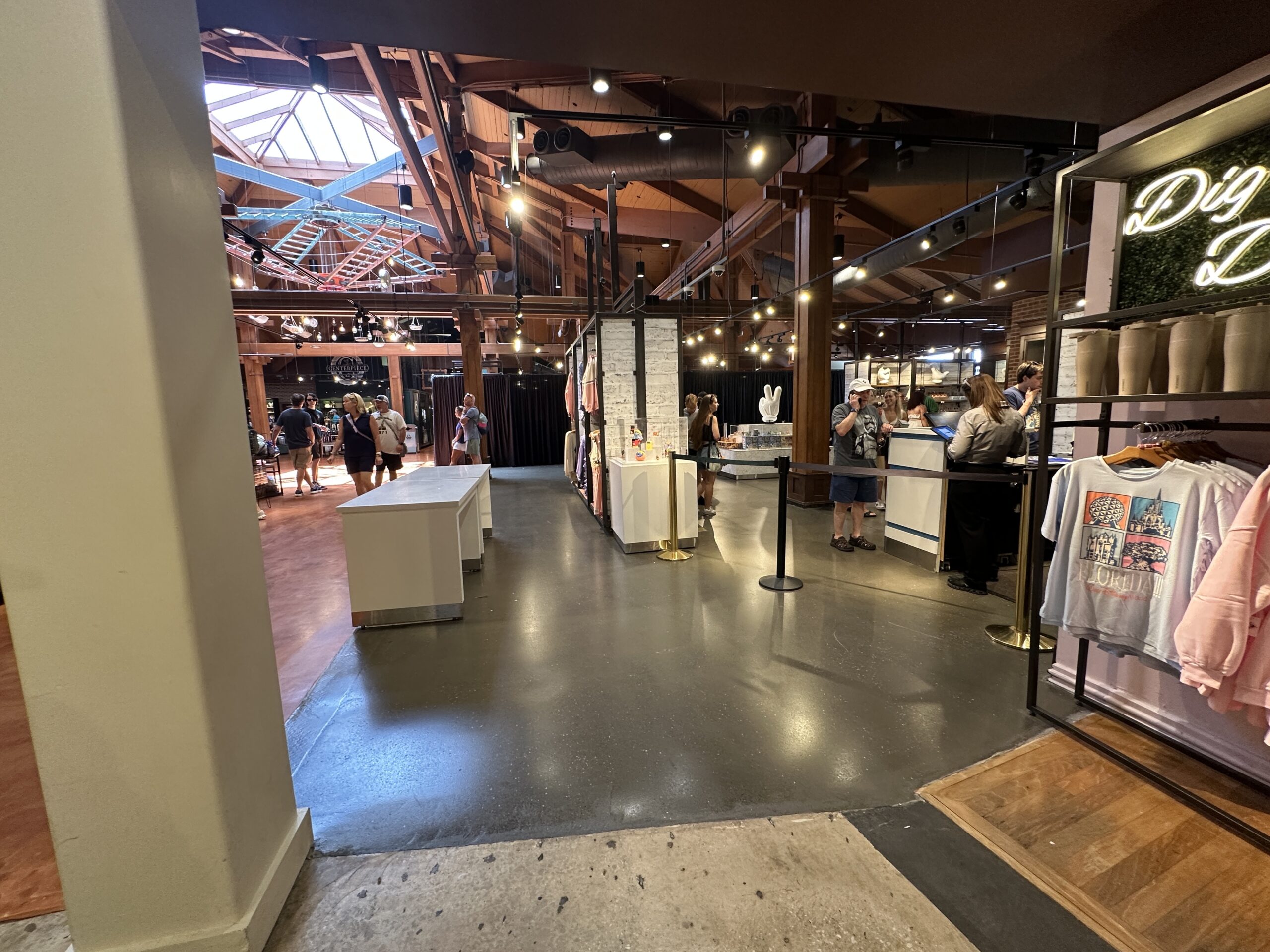The previously curtained-off area at Marketplace Co-Op has reopened, and it appears that there was a floor and painting refurbishment while it was closed. We noticed the changes during our visit today, July 9.