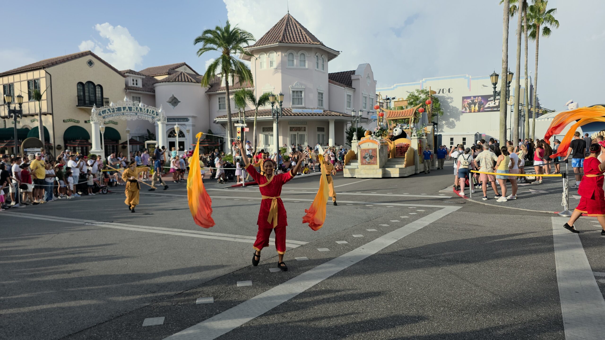 Universal Mega Movie Parade is back at Universal Studios Florida for 2026. The parade features classic Universal IPs like Jurassic Park and E.T. as well as newer franchises like Sing and Kung Fu Panda.