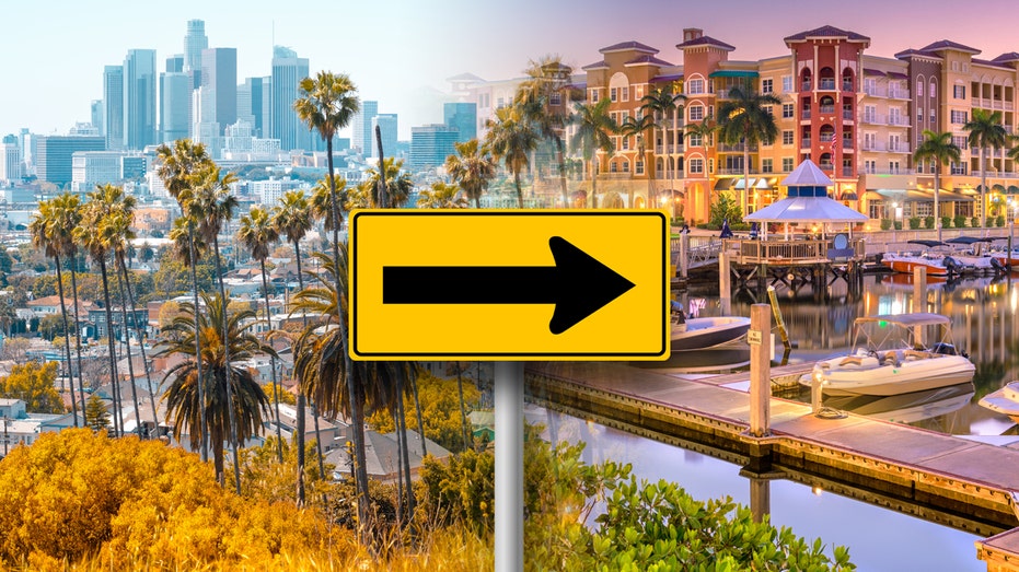 Los Angeles moving sign to Naples, Florida