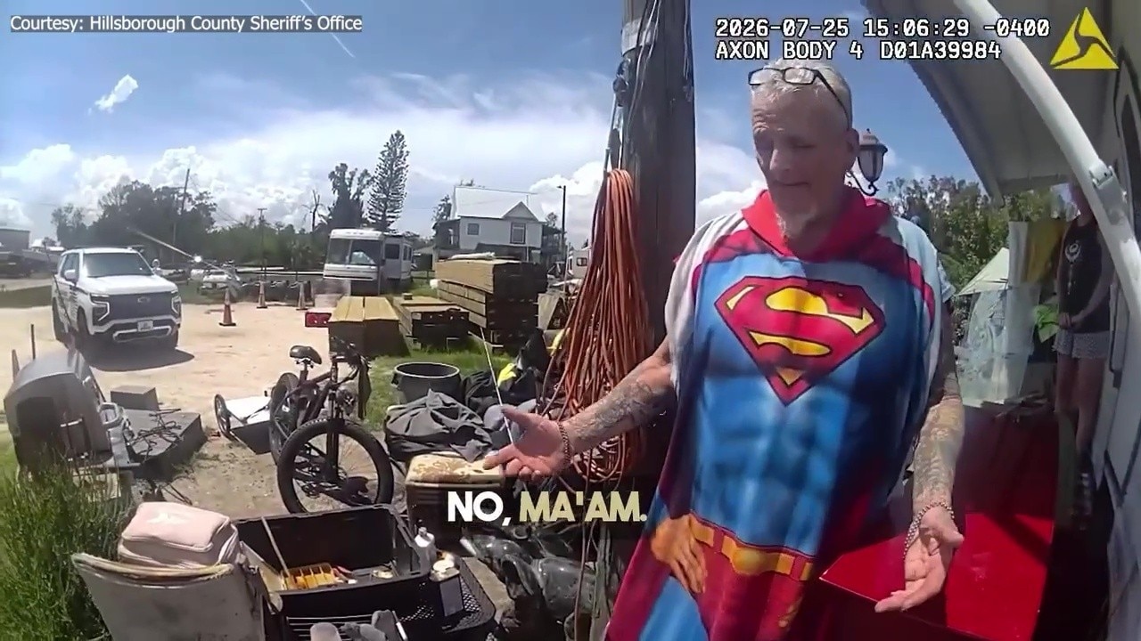 Man in Superman costume questioned in boat burglary