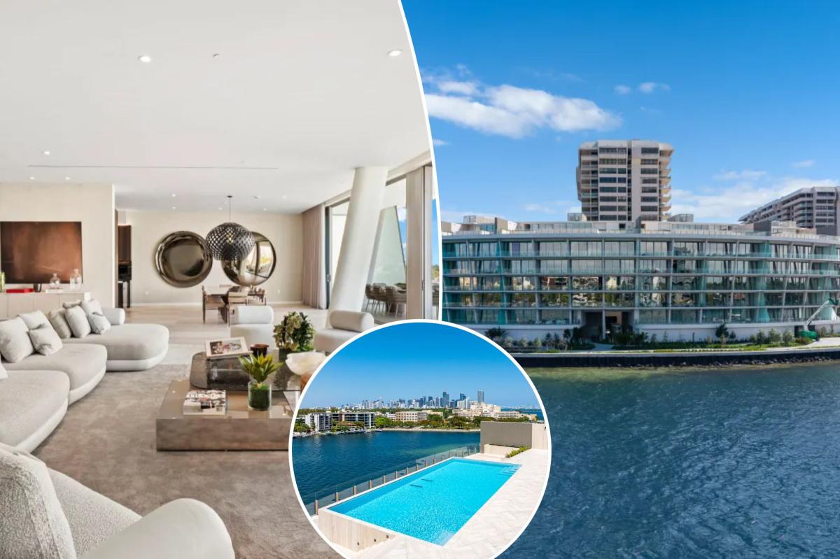 Inside a new $23.5M Florida penthouse with a private pool