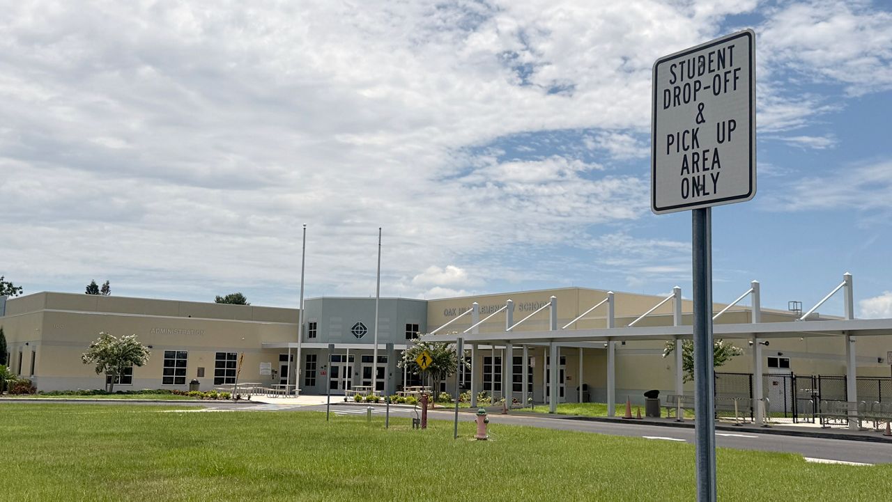 Speed enforcement cameras are being installed in 12 school zones throughout Orange County, including around Oak Hill Elementary. (Spectrum News/Keith Landry)