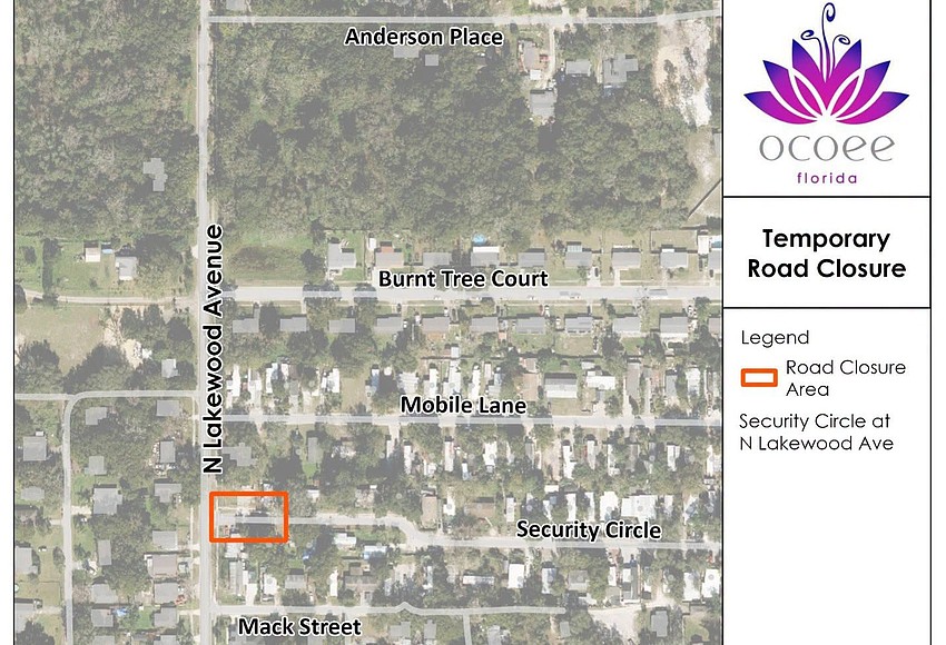 City of Ocoee extends construction work on North Lakewood Avenue