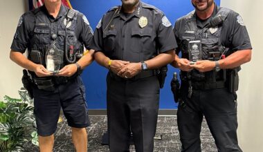Ocoee officers recognized for decades of services