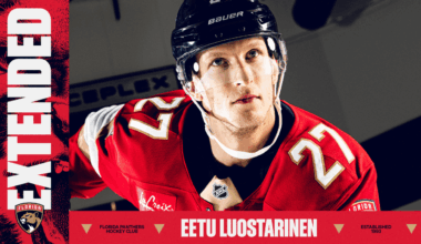 Florida Panthers Agree to Terms with Forward Eetu Luostarinen on Eight-Year Contract Extension