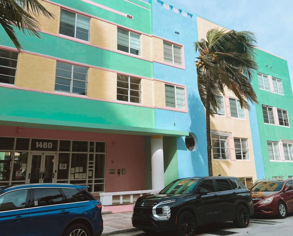 Miami Beach parked cars