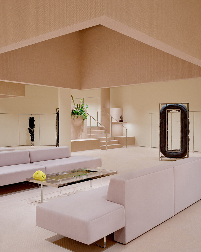 pink mosaic flows across every surface at alaïa's first miami boutique - 4