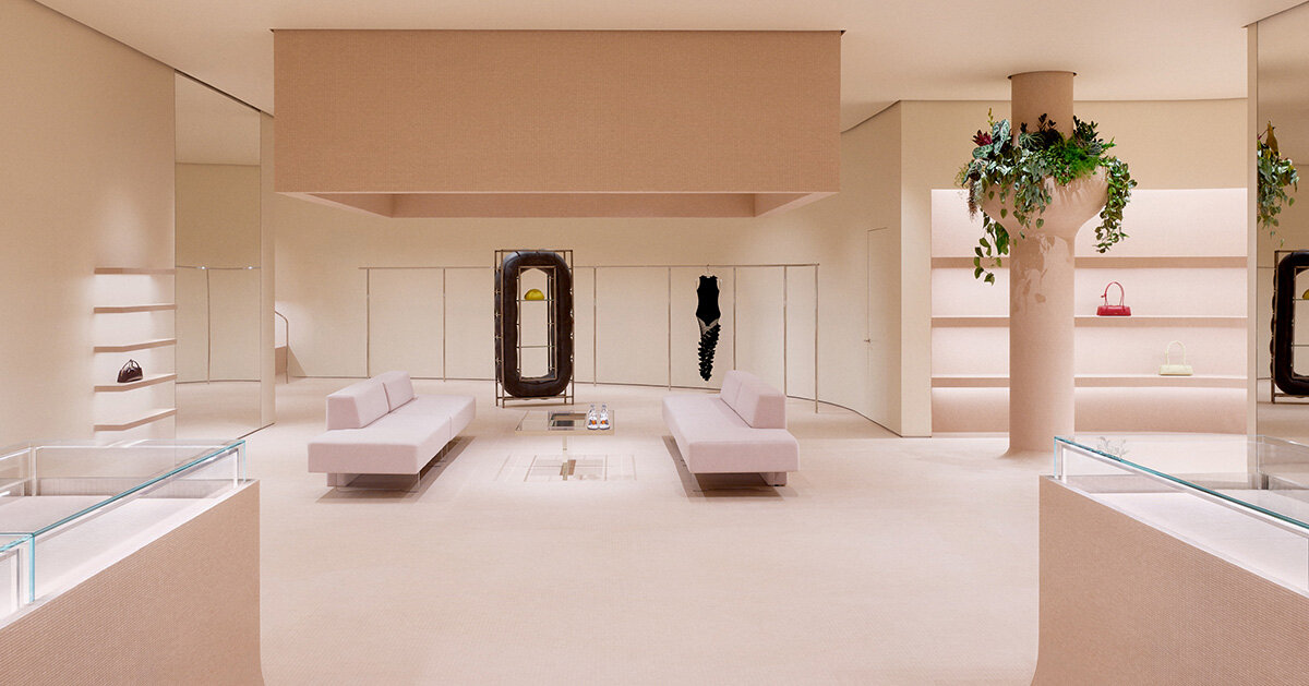 halleroed wraps alaïa's miami boutique in pink mosaic