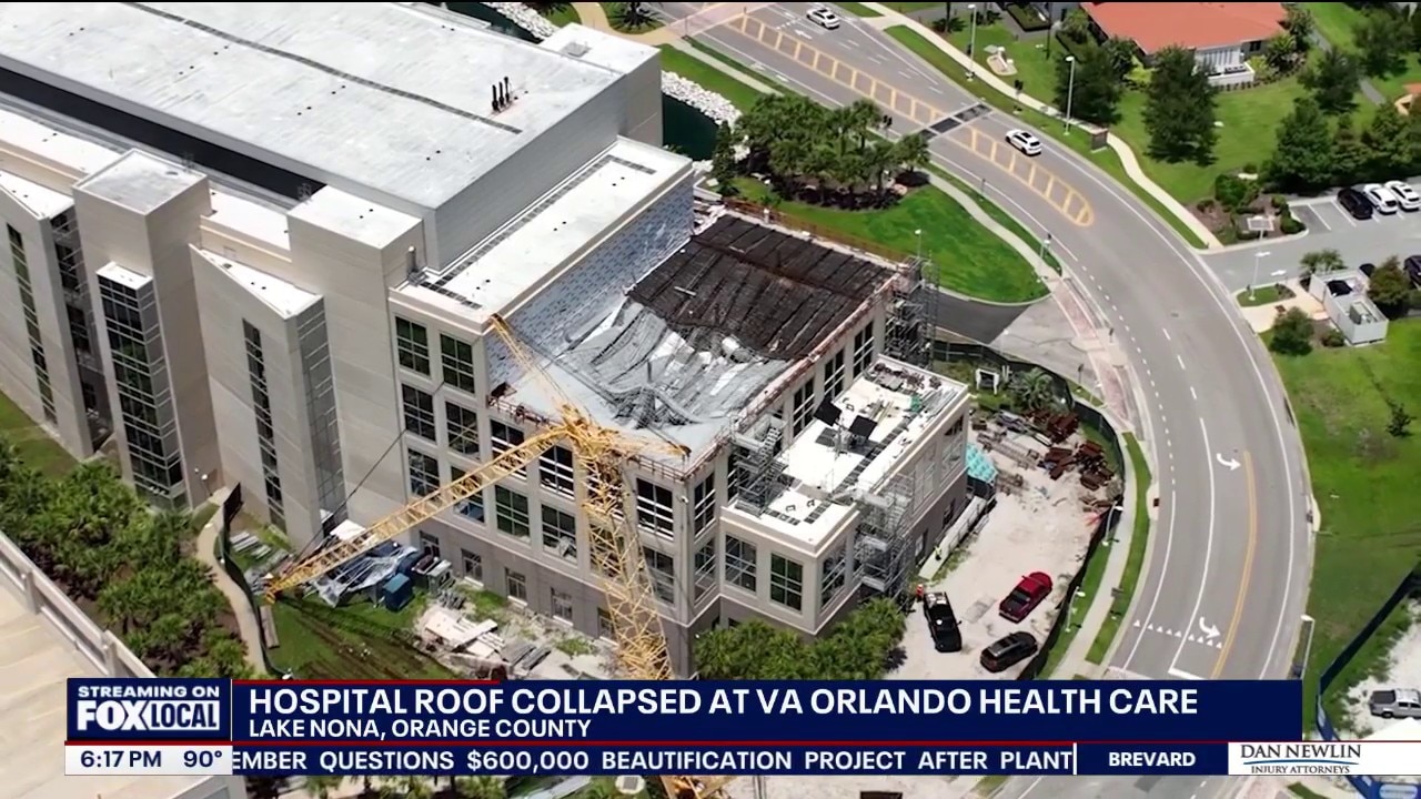 Partial roof collapse at Orlando VA construction site, officials say