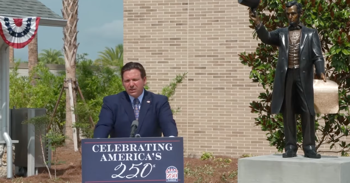 Gov. DeSantis introduces Abraham Lincoln statue in Central Florida as part of state's celebrations for America250