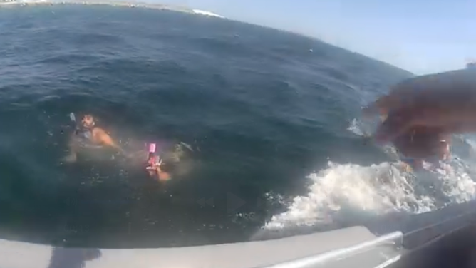 Deputies rescue exhausted snorkelers pulled away from the Florida coast by a strong current