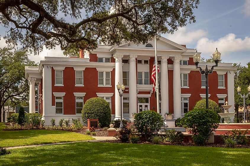 Pasco County Old Historic Courthouse in Dade City, Florida.