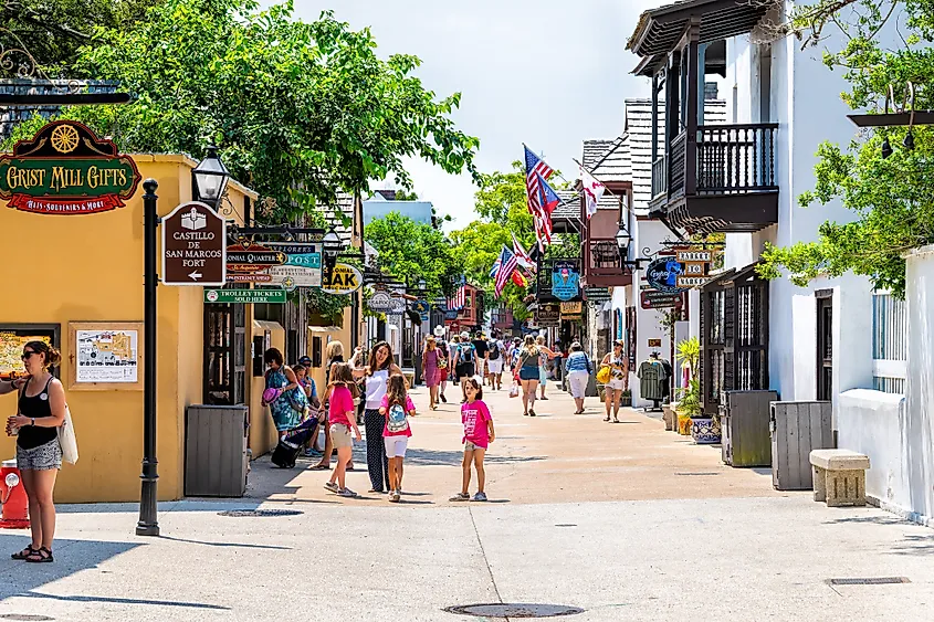 St George Street in St. Augustine, Florida. Image credit: Andriy Blokhin via Shutterstock.
