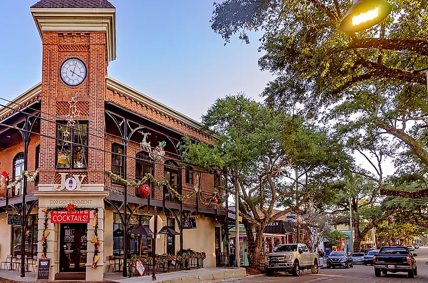 Downtown Ocean Springs, Mississippi.
