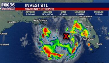 Invest 91L update: High chance tropical depression forms soon in Gulf, NHC says