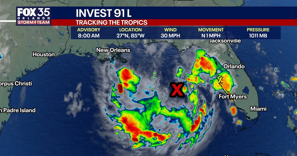Invest 91L update: High chance tropical depression forms soon in Gulf, NHC says