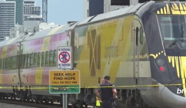 Bicyclist struck and killed by Brightline train, forcing road closures in Fort Lauderdale