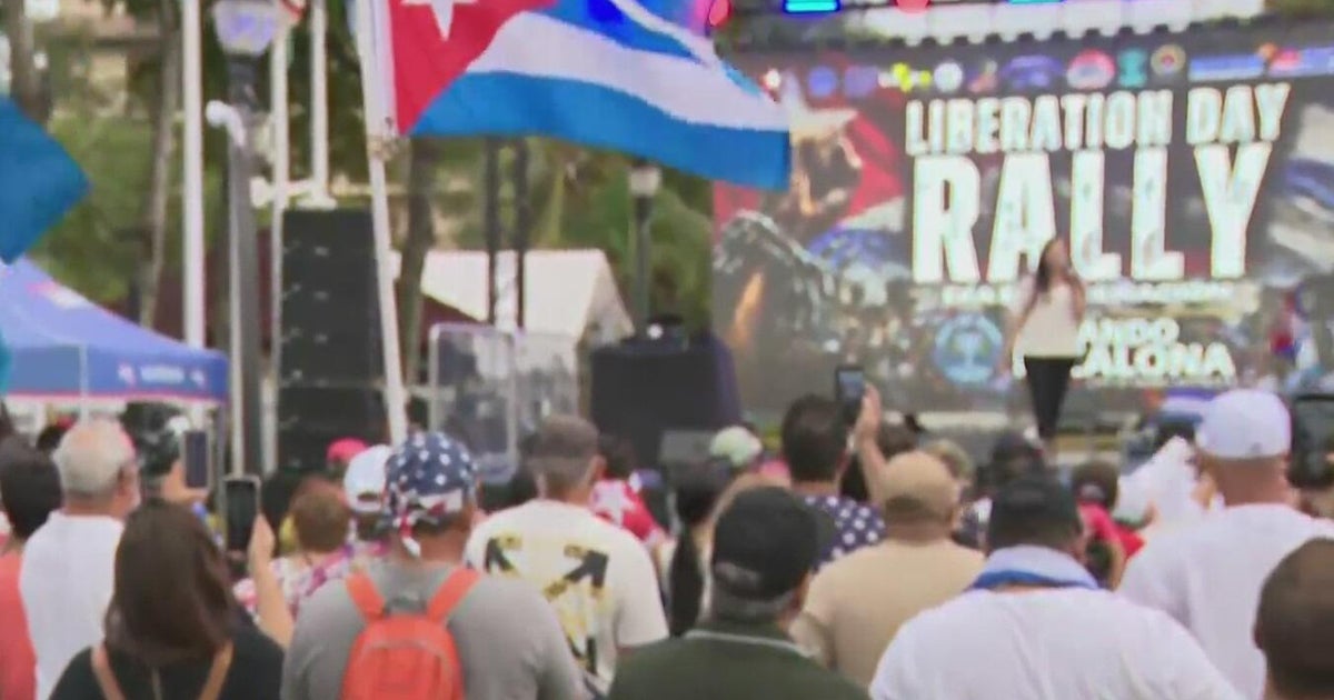 Cuban Americans gather in Little Havana to mark the 5th anniversary of July 11 protests on the island