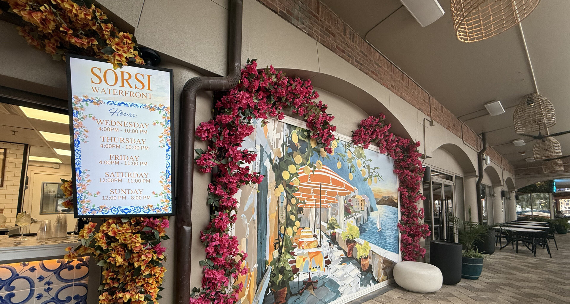 The exterior of a restaurant