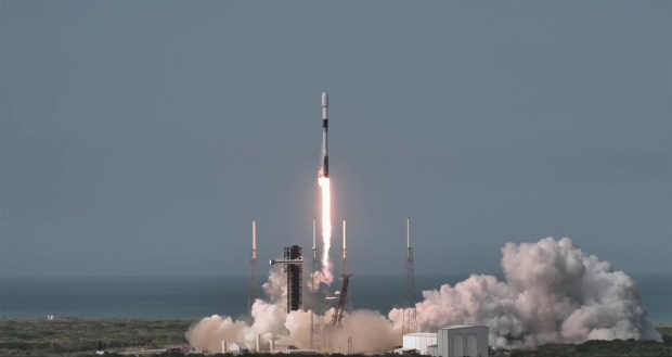 A SpaceX Falcon 9 rocket launches the Northrop Grumman MRV-MEP mission on Tuesday, July 21, 2026. (Courtesy/SpaceX)