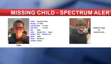 Florida Spectrum Alert: Authorities search for missing 17-year-old last seen in DeLand