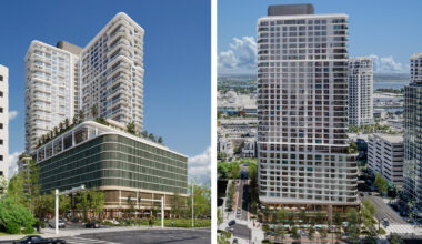 Rendering of a luxury tower