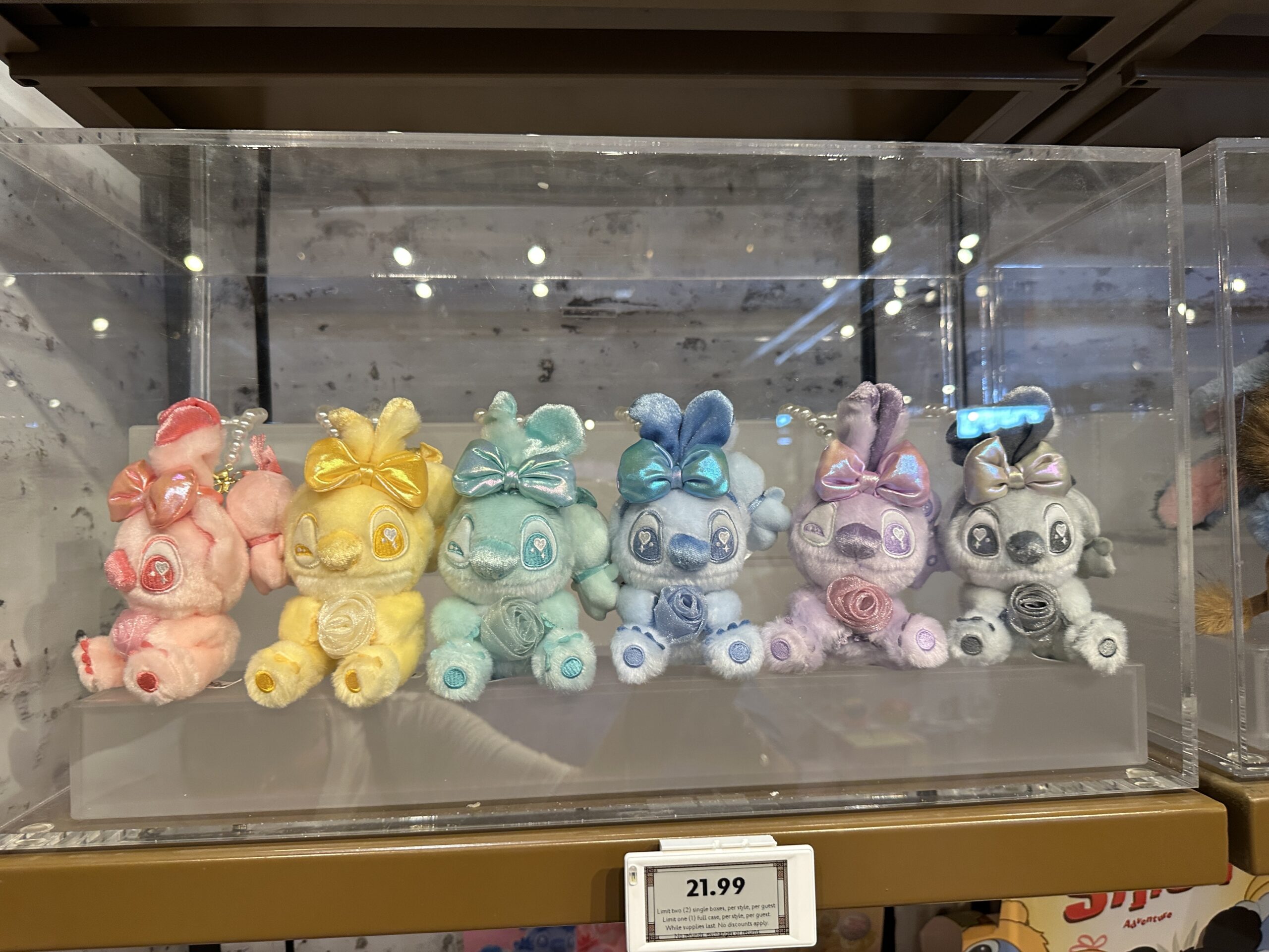 The Stitch collection comes in peach, yellow, teal, blue, purple, and gray.