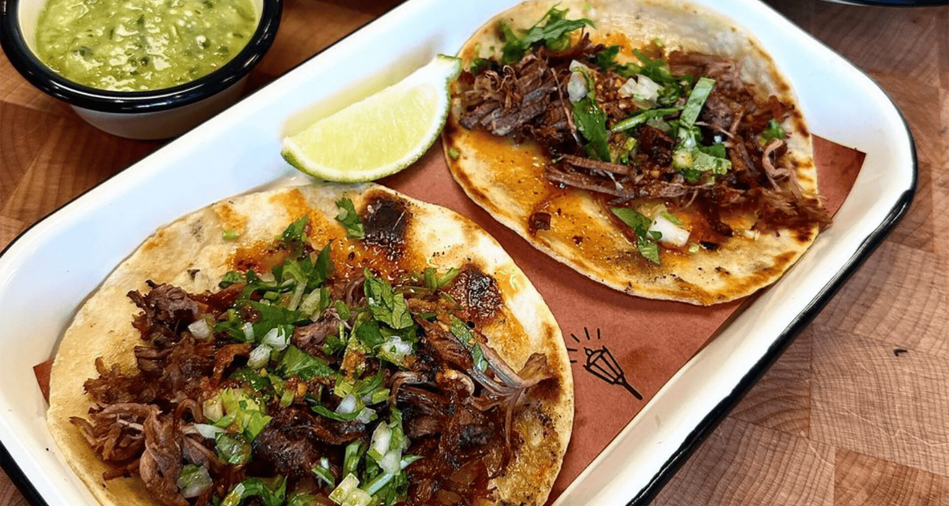 A plate of tacos