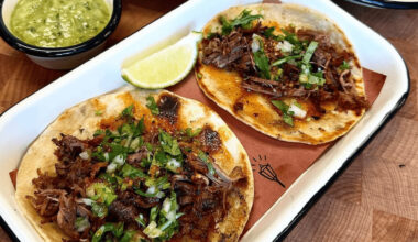 A plate of tacos