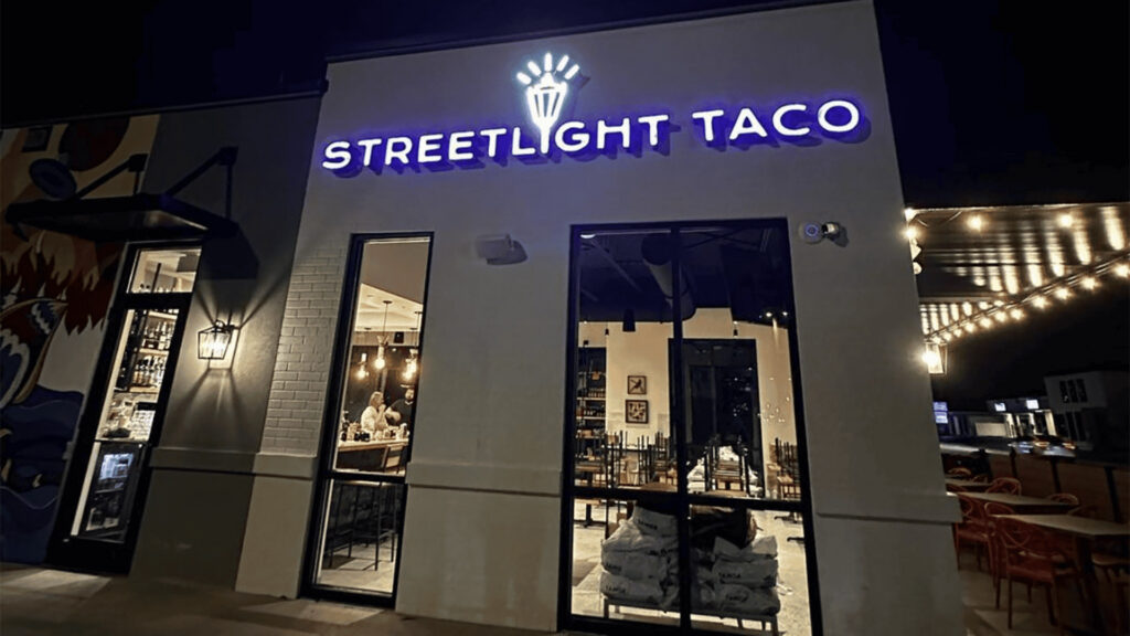 The exterior of a restaurant