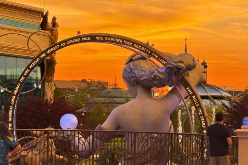 Celestial Park Epic Universe summer sunset 