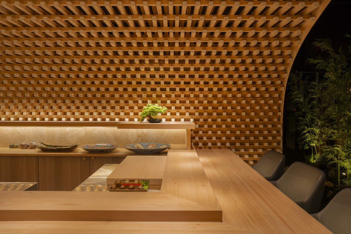 The end of the omakase bar at Takay on Coral Way.