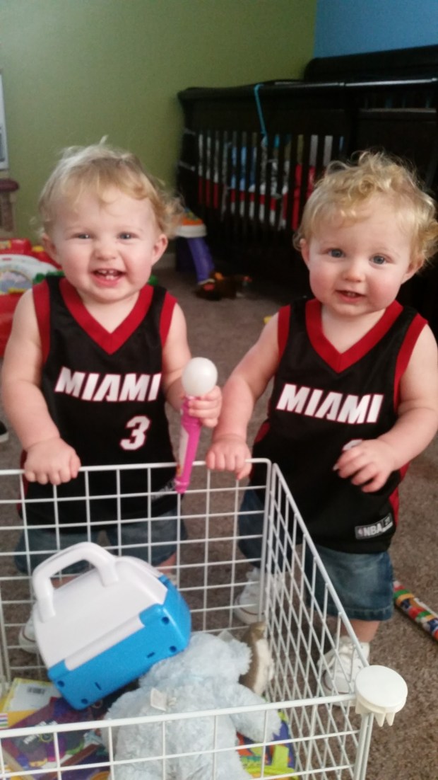 Jaxon (left) and Leyton (right). The twin boys drowned in a swimming pool on Thanksgiving Day in 2015. (Christina Canavan/Courtesy)