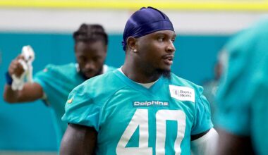 Dolphins hold first training camp practice: stock up, down
