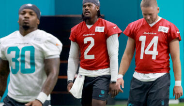 Dolphins QB Malik Willis has rough day at training camp