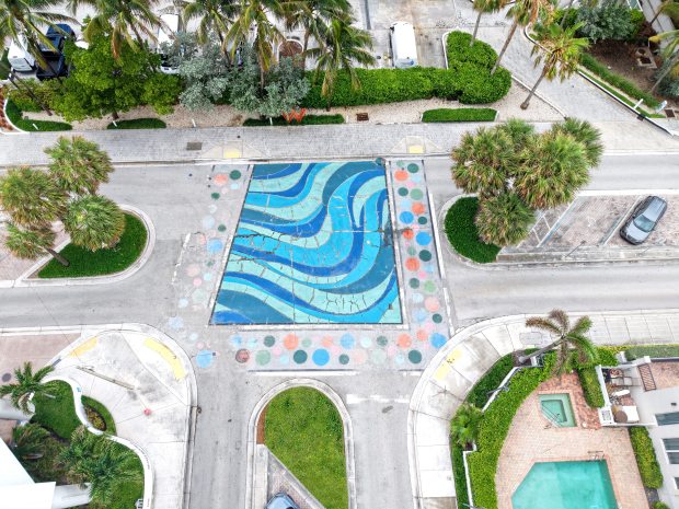 Street art on Breakers Avenue and Riomar Street in Fort Lauderdale on Wednesday, June 3, 2026. (Carline Jean/South Florida Sun Sentinel)