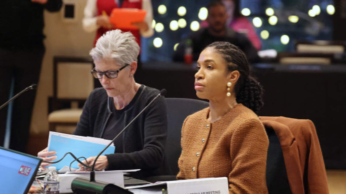 City Manager Rickelle Williams listens as the Fort Lauderdale City Commission faces public opposition regarding the final vote on the Las Olas Boulevard median trees, Tuesday, Feb. 3, 2026. (Mike Stocker/South Florida Sun Sentinel) City Manager Rickelle Williams listens as the Fort Lauderdale City Commission faces public opposition regarding the final vote on the Las Olas Boulevard median trees, Tuesday, Feb. 3, 2026. (Mike Stocker/South Florida Sun Sentinel)