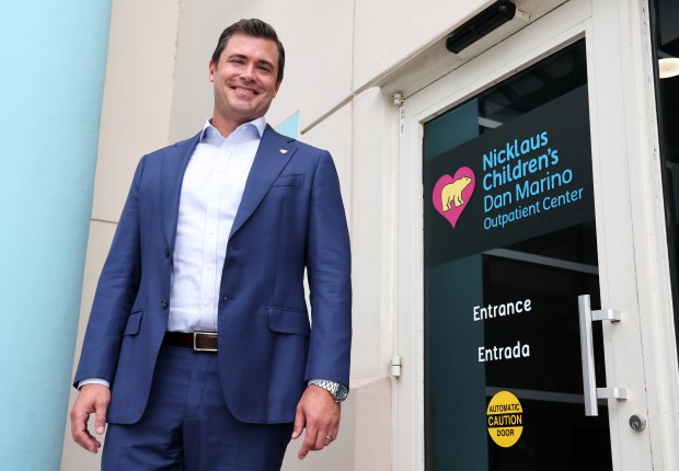 Yair Katz, the new COO of Nicklaus of Broward County, is seen at the Nicklaus Children's at Dan Marino Outpatient Center in Weston on Monday, June 1, 2026. (Carline Jean/South Florida Sun Sentinel)
