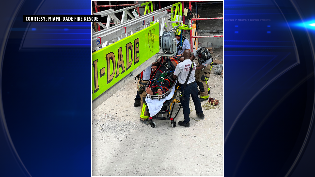1 hospitalized after medical emergency at construction site in North Bay Village - WSVN 7News | Miami News, Weather, Sports