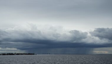 thunderstorm seen moving Tampa distance St Petersburg