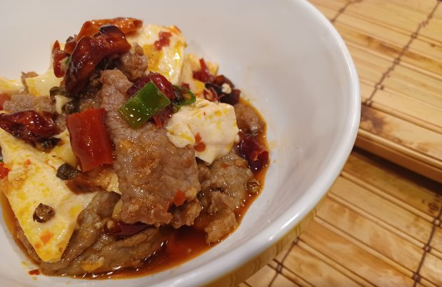 Beef fillets with tofu pudding. Exquisite. But so much at Yummy Taste is. (Amy Drew Thompson/Orlando Sentinel)
