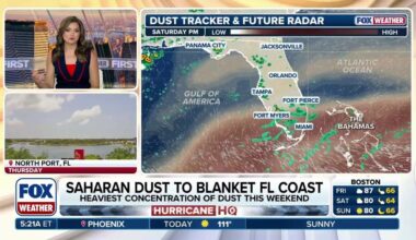 Massive Saharan dust plume spreads across Florida, Gulf Coast to send temperatures soaring | Latest Weather Clips