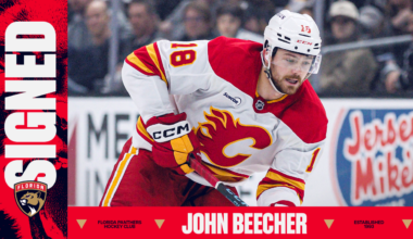 Florida Panthers Agree to Terms with Forward John Beecher on a One-Year, Two-Way Contract