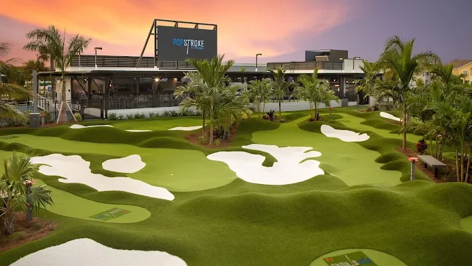 Outdoor golf simulator