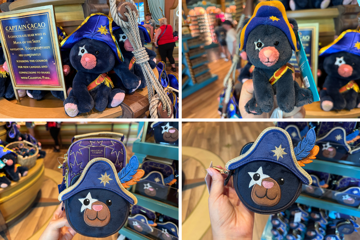 1-Year Captain Cacao merchandise now available at Epic Universe.
