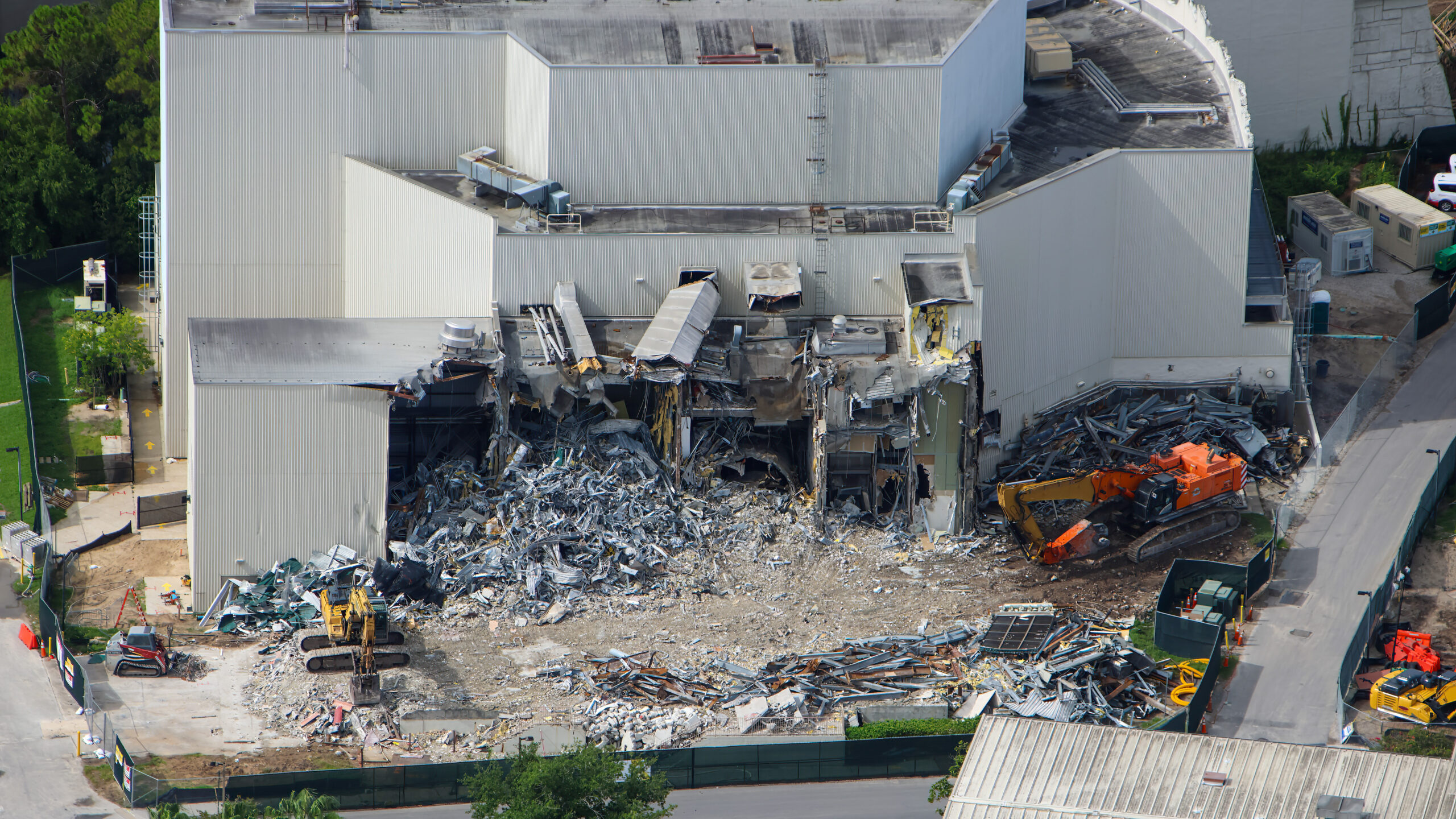 Demolition of the Poseidon's Fury show building in The Lost Continent at Universal Islands of Adventure has begun. The attraction closed permanently over three years ago.