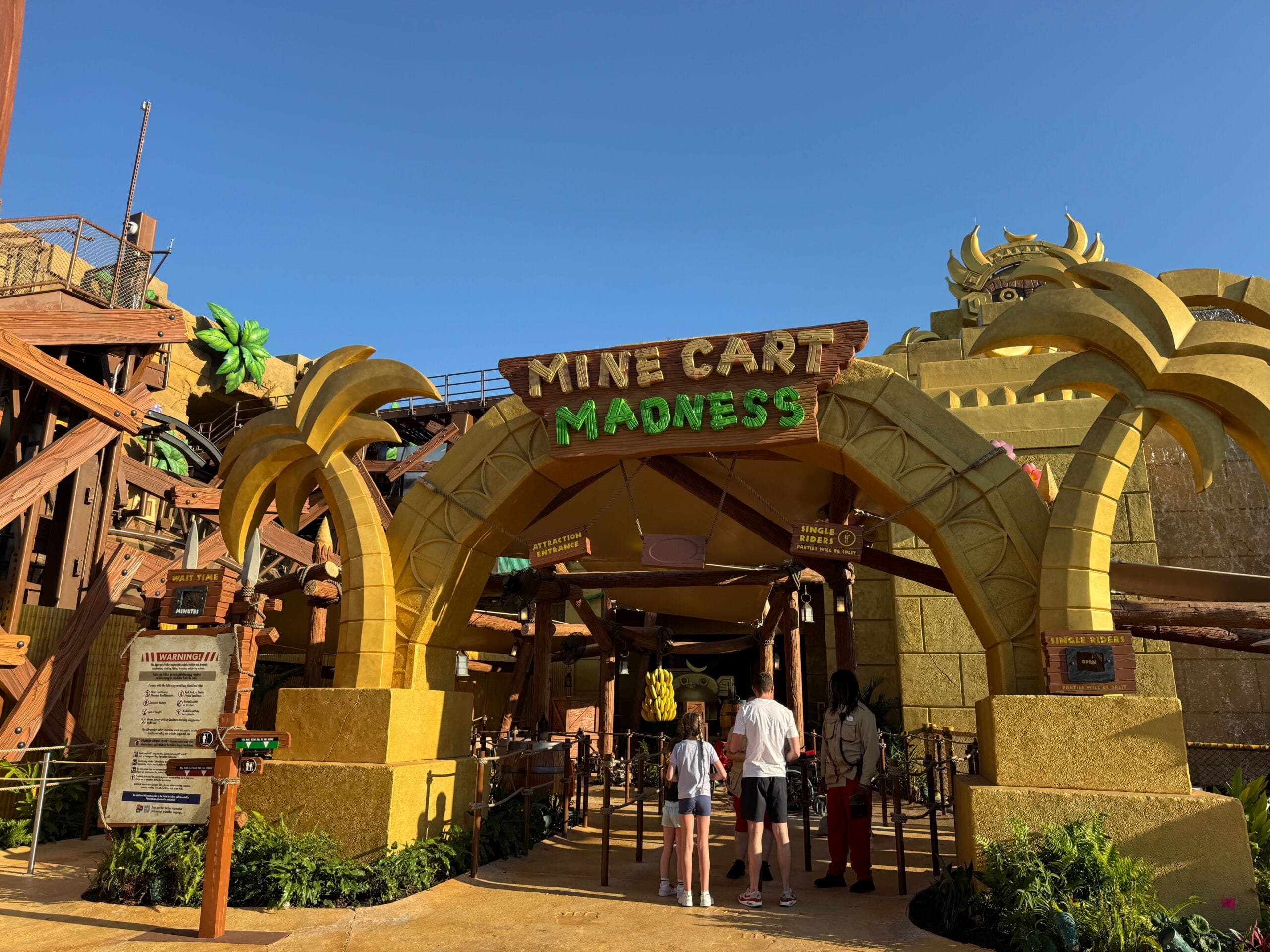While the ride would still need to close during active lightning nearby, it seems Mine Cart Madness can now stay open during rainstorms. Epic Universe is able to change this policy at any time, but for now it will be one less attraction fully impacted by frequent rain in the area.