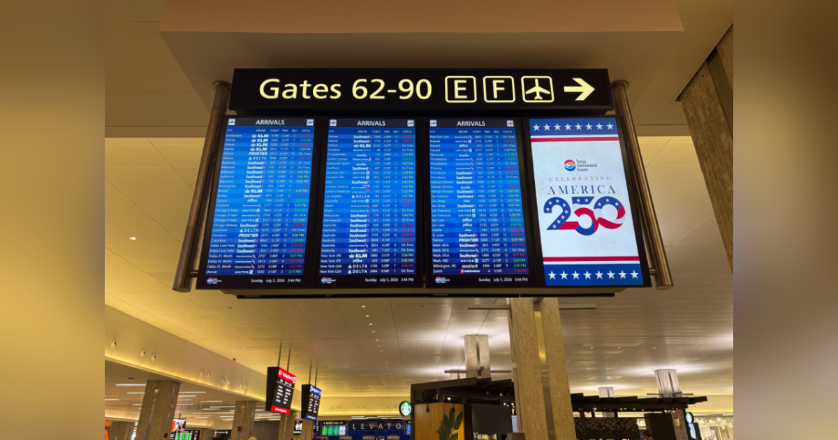 Holiday Travel Delays Leave Some Visitors Stuck at Tampa International Airport