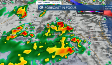 First to Know Forecast: Showers continue to start the week